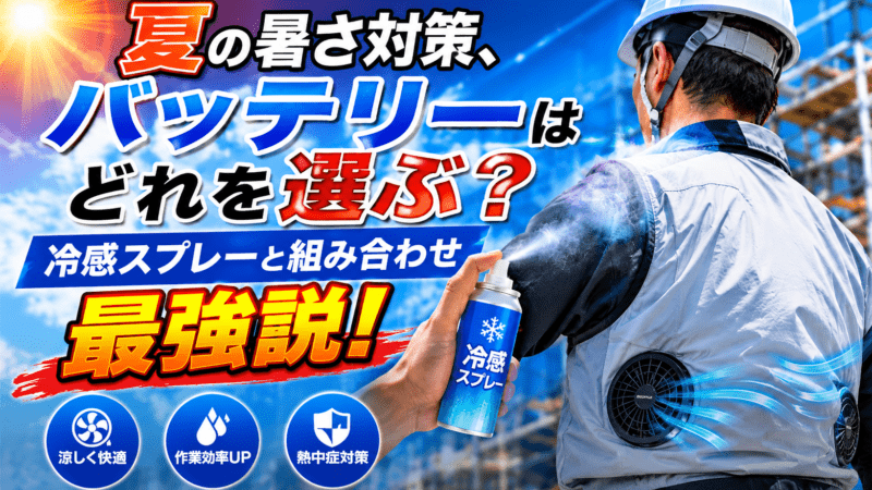 夏の暑さ対策、空調服はどれを選ぶ?冷感スプレーと組み合わせ最強説!