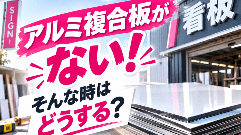 アルミ複合板がない!そんな時はどうする?